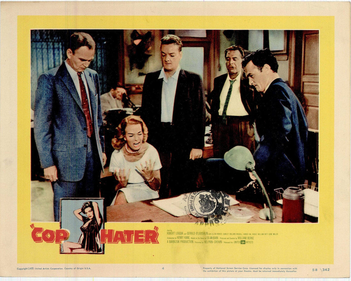 Cop Hater Movie Lobby Card