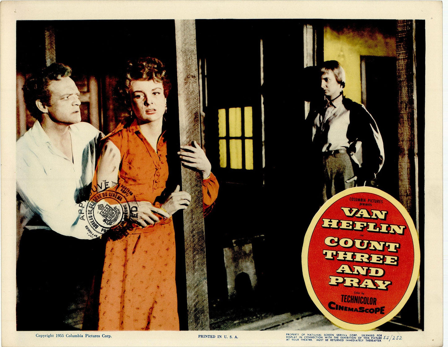 Count Three and Pray Movie Lobby Card