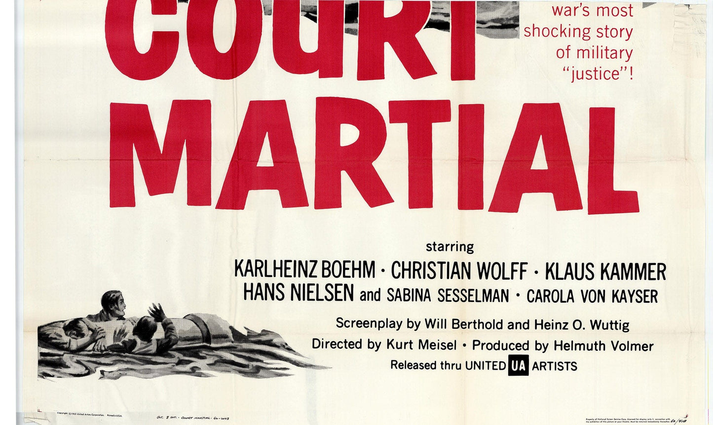 Court Martial - Classic 2 Panel Movie Poster