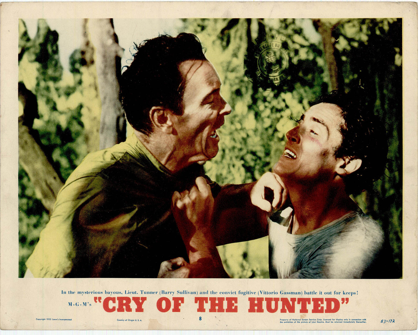 Cry of the Hunted Movie Lobby Card