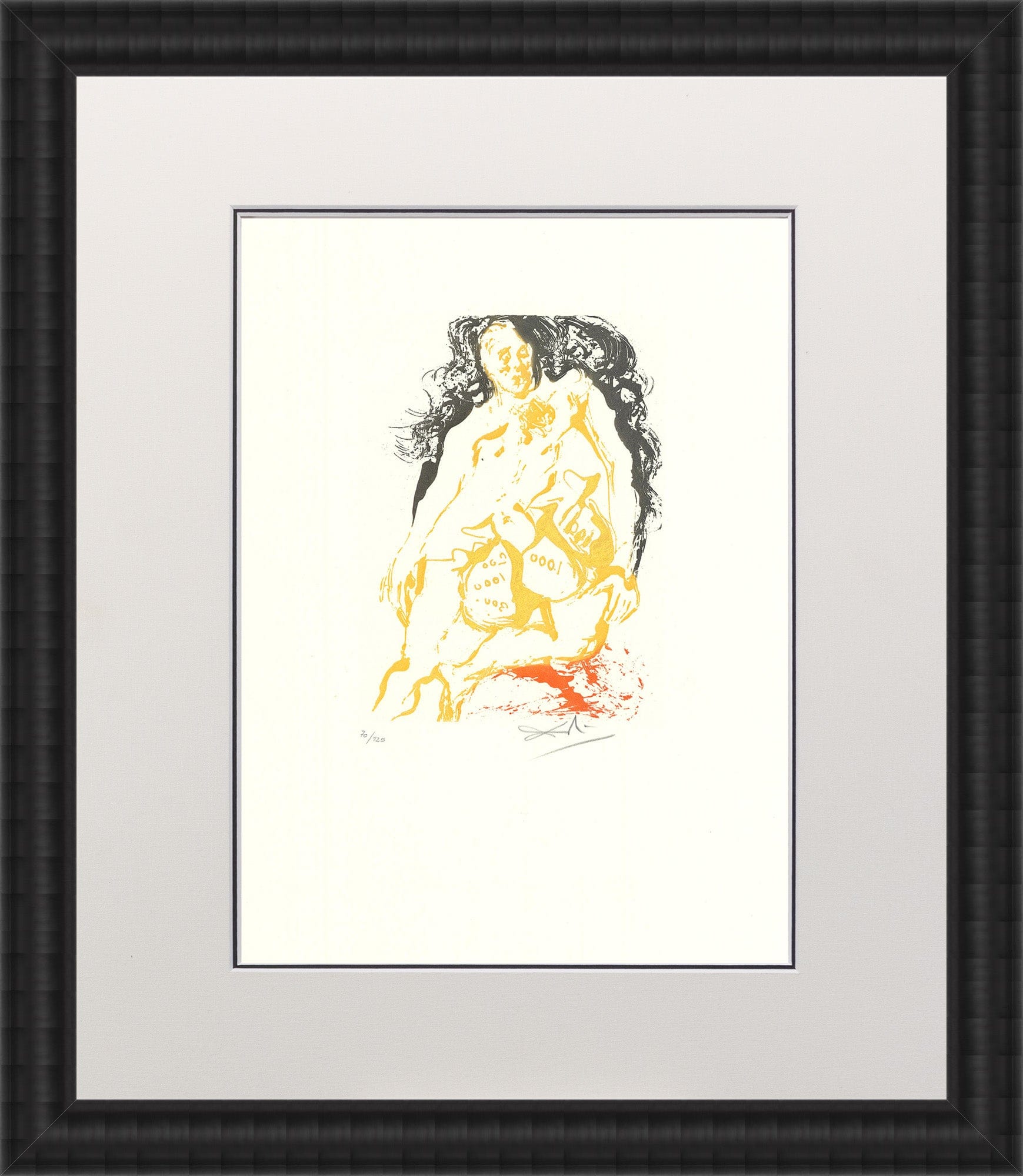 Salvador Dali - Avarice from the Eight Deadly Sins Portfolio Framed