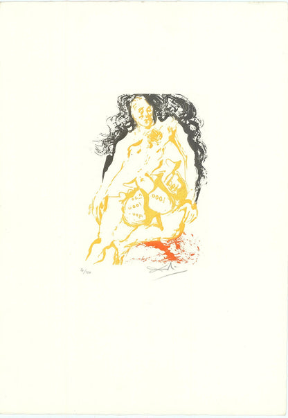 Salvador Dali - Avarice from the Eight Deadly Sins Portfolio