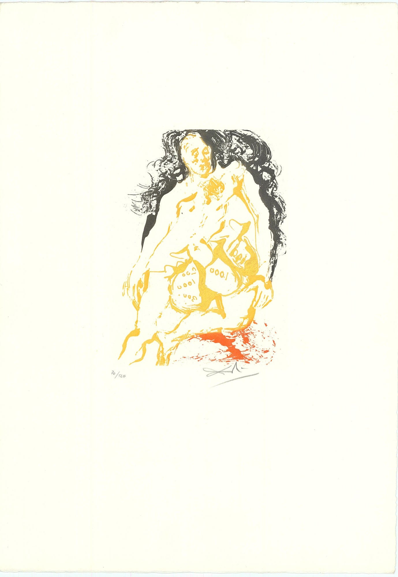 Salvador Dali - Avarice from the Eight Deadly Sins Portfolio