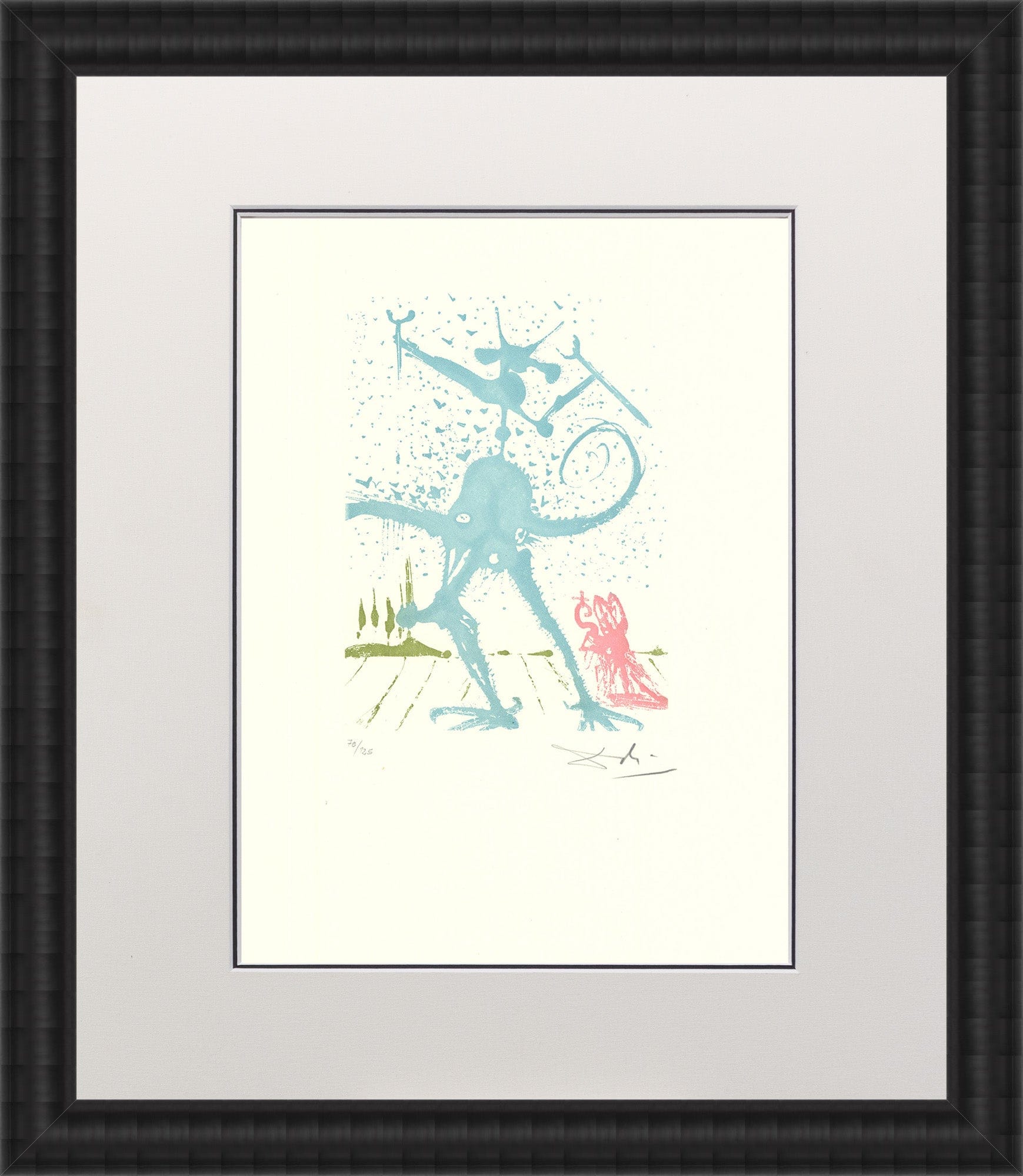 Salvador Dali - Dalinian from the Eight Deadly Sins Portfolio Framed