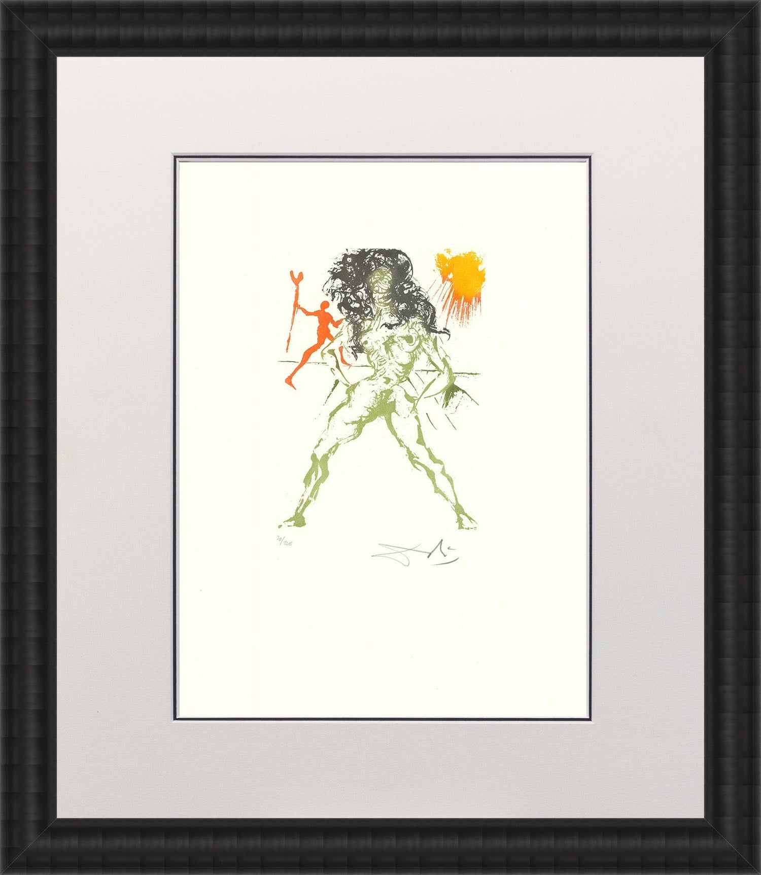 Salvador Dali - Lust from the Eight Deadly Sins Portfolio Framed