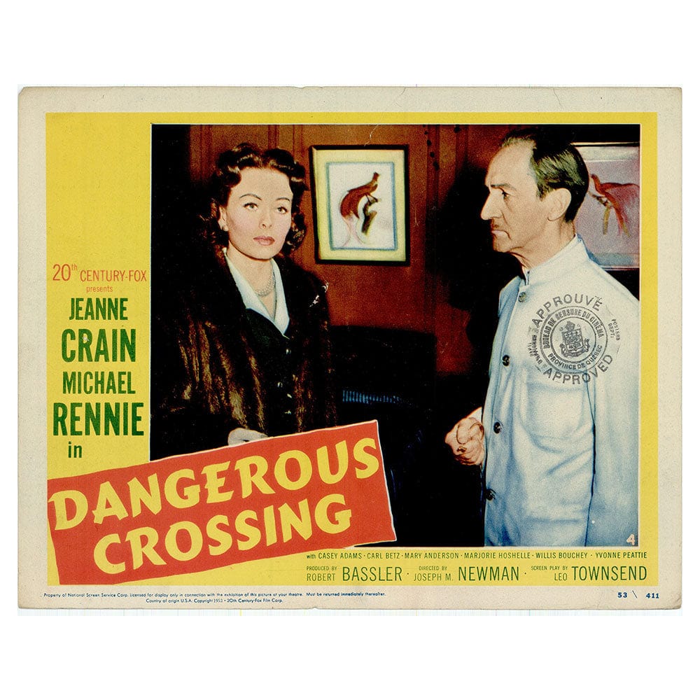 Dangerous Crossing Movie Lobby Card