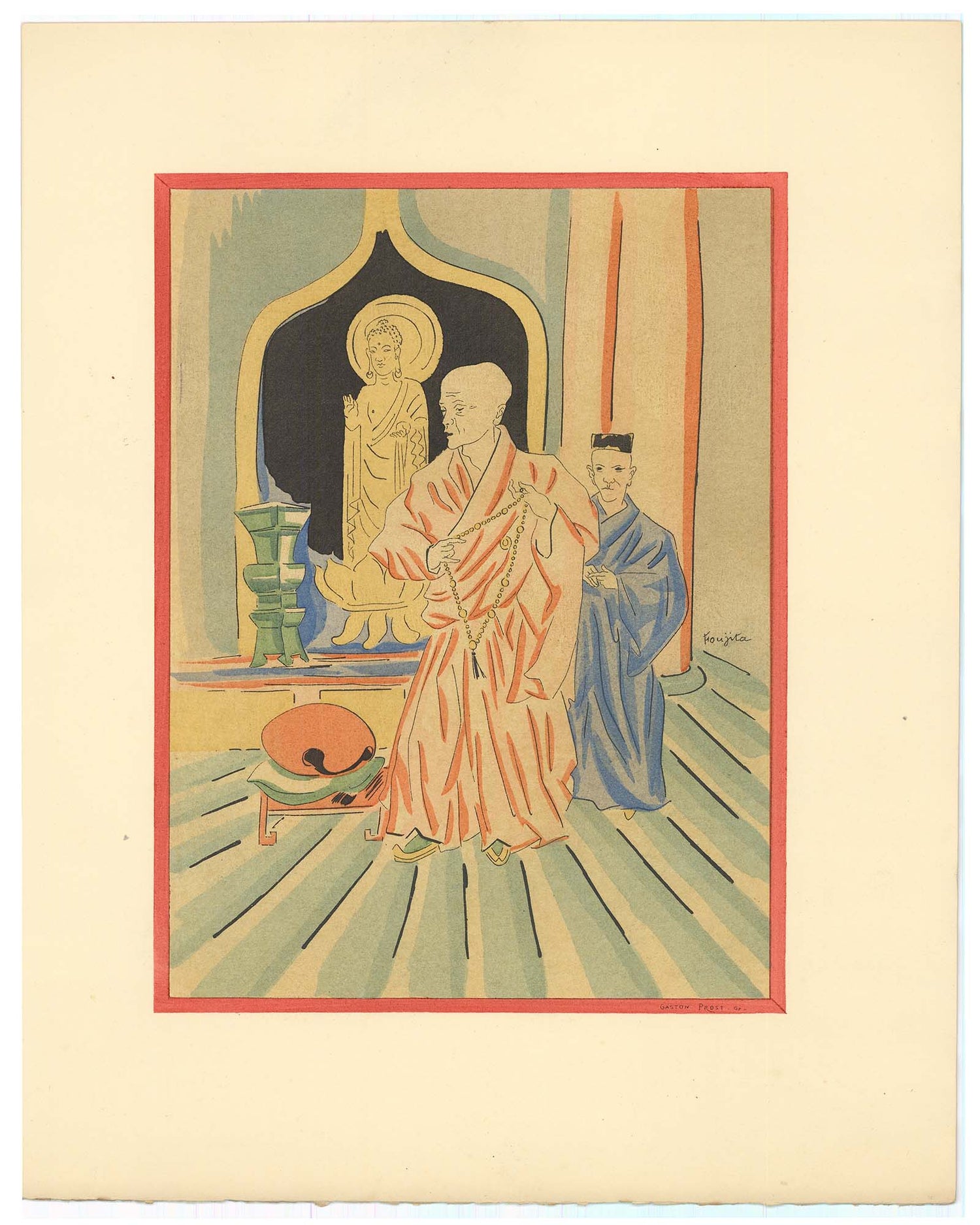 Leonard Tsuguharu Foujita; In a Buddhist Temple Details
