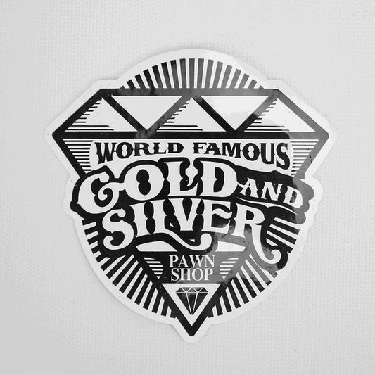 Gold & Silver Pawn Classic Stickers