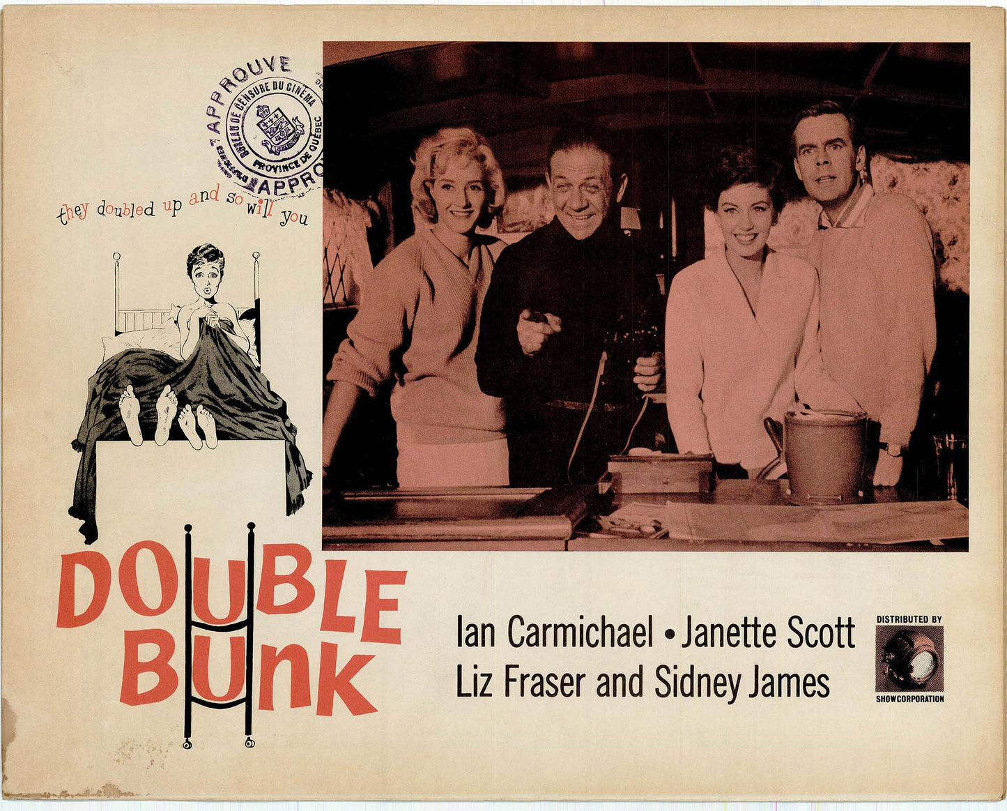 Double Bunk Movie Lobby Card