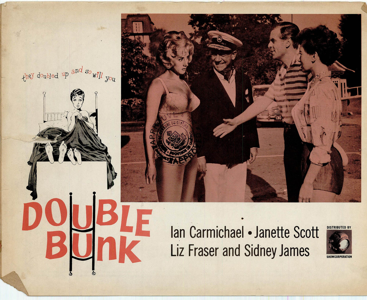 Double Bunk Movie Lobby Card