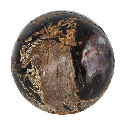 Polished Agate Crystal Coconut Sphere