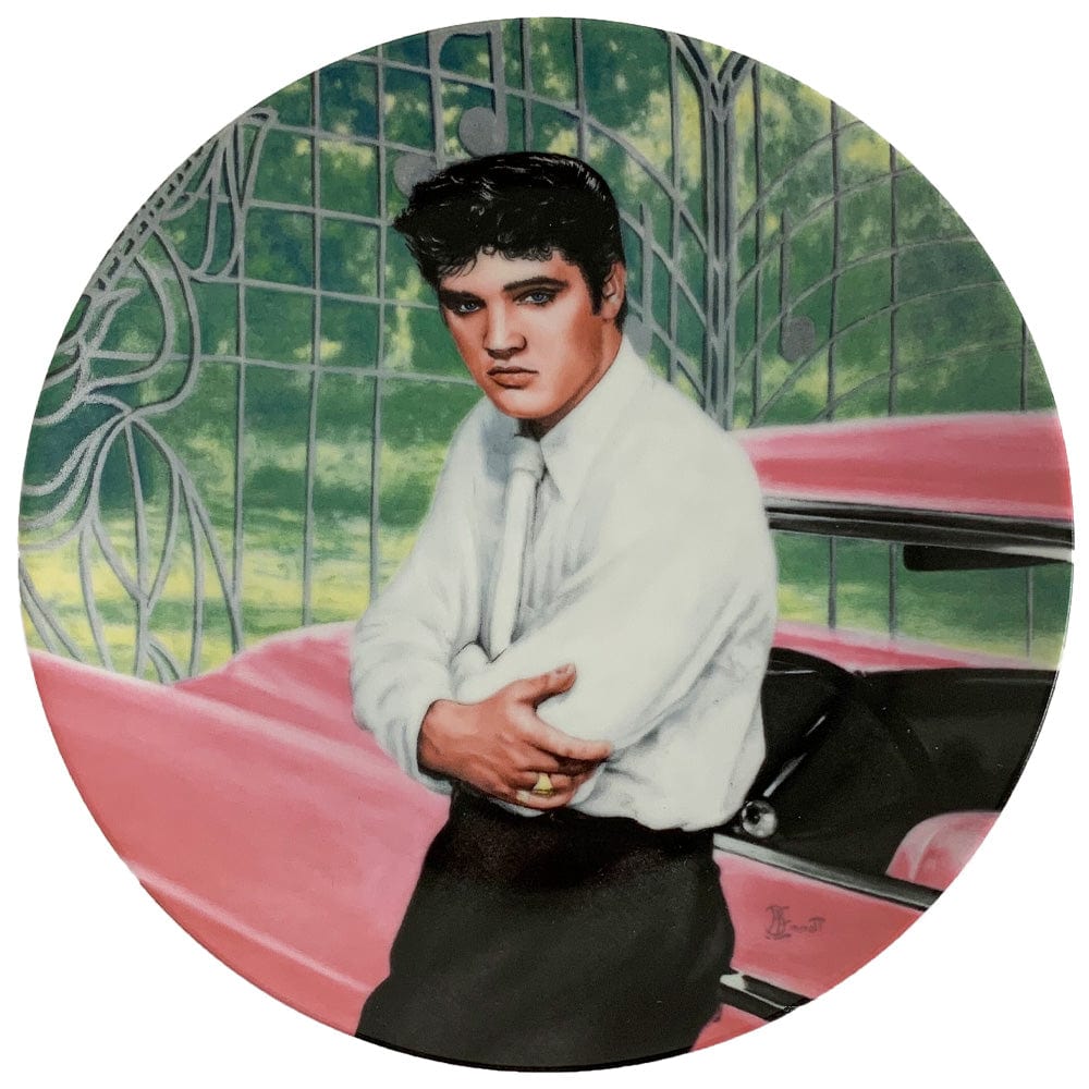 Elvis "Elvis at the Gates of Graceland" Collectible Plate by Bruce Emmett