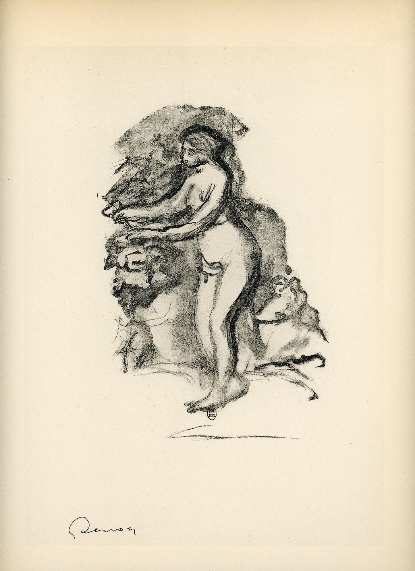 After Renoir - Femme au cep de Vigne I