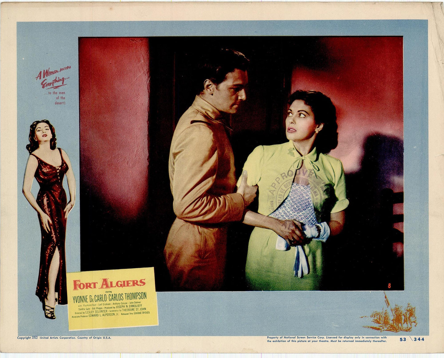 Fort Algiers Movie Lobby Card