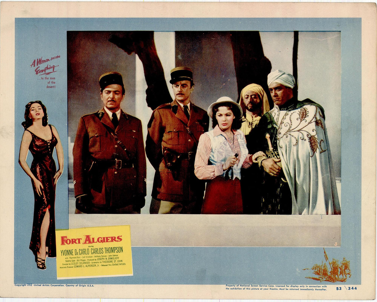 Fort Algiers Movie Lobby Card