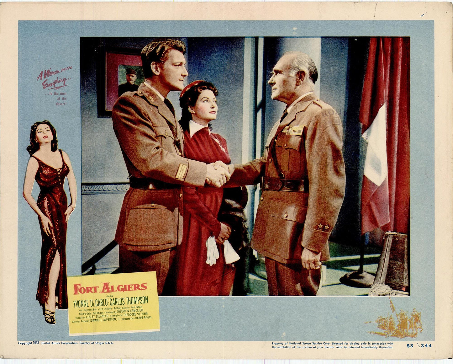 Fort Algiers Movie Lobby Card