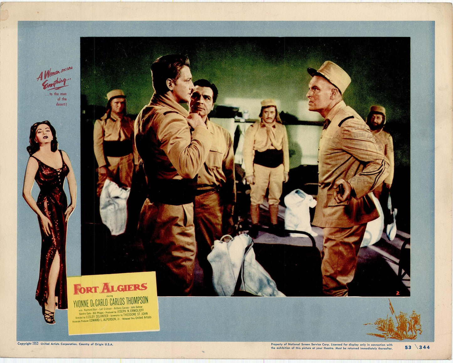 Fort Algiers Movie Lobby Card