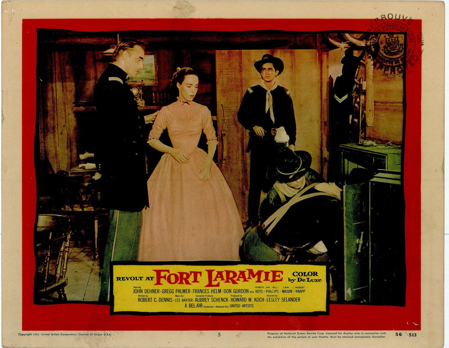 Revolt at fort Laramie Movie Lobby Card