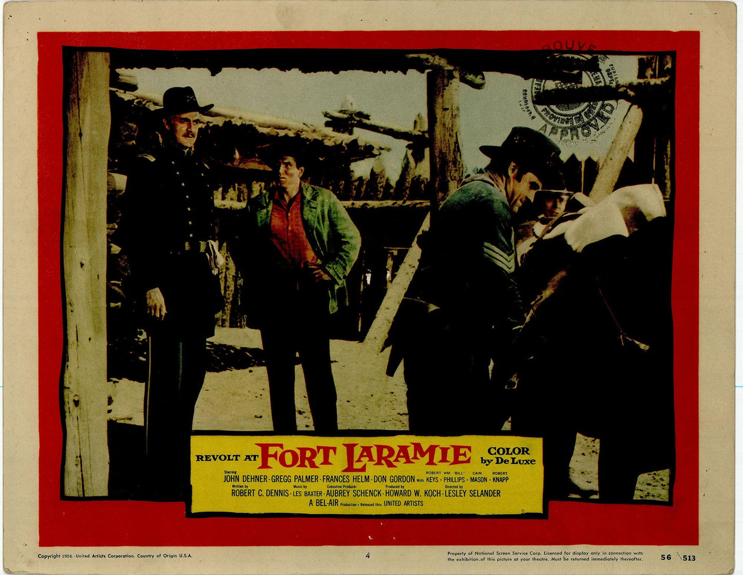Revolt at fort Laramie Movie Lobby Card