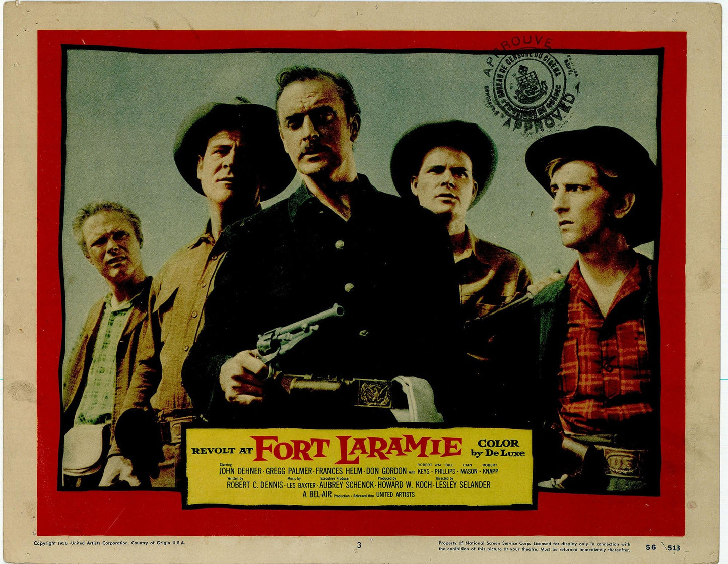 Revolt at fort Laramie Movie Lobby Card