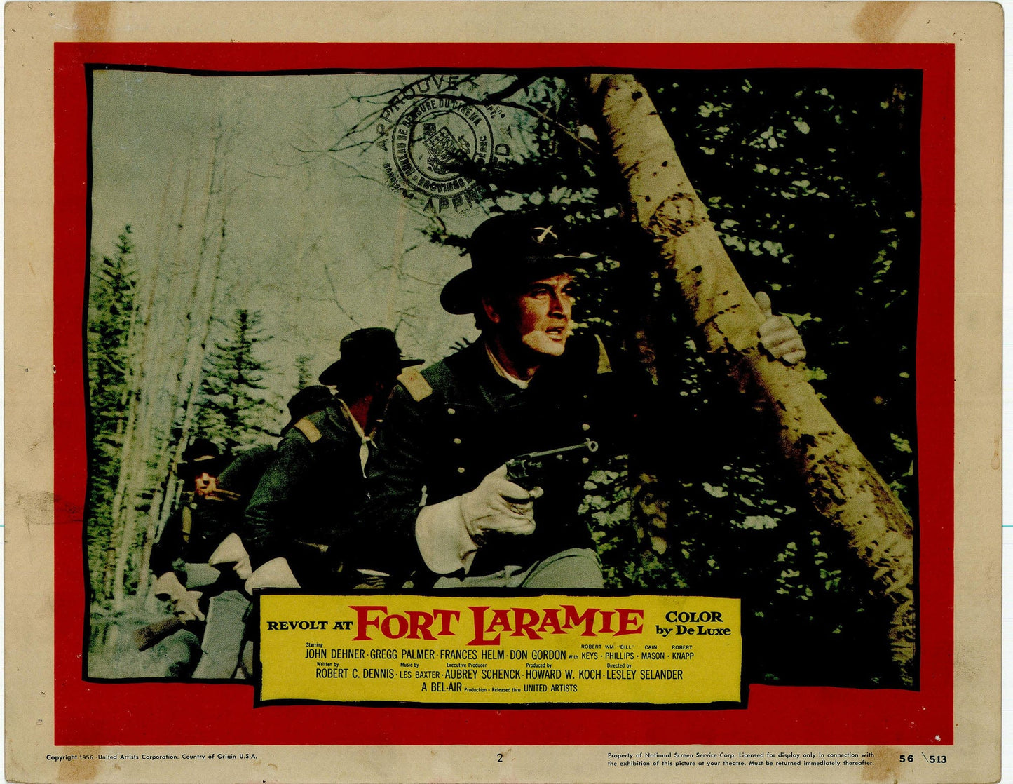 Revolt at fort Laramie Movie Lobby Card