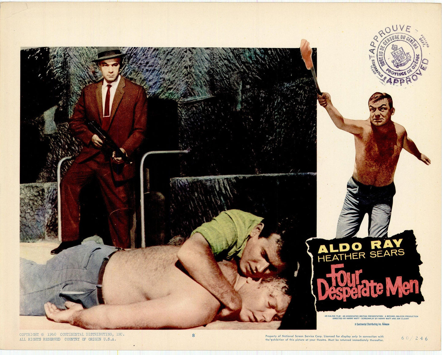 Four Desperate Men (The Siege of Pinchgut) Movie Lobby Card