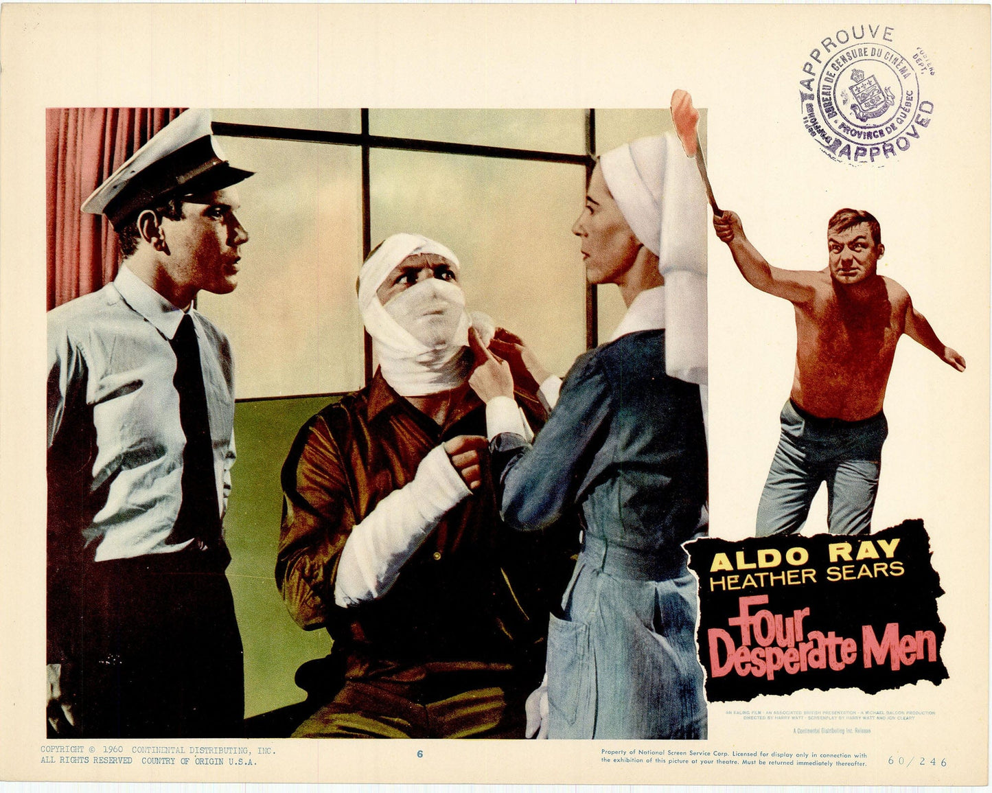 Four Desperate Men (The Siege of Pinchgut) Movie Lobby Card