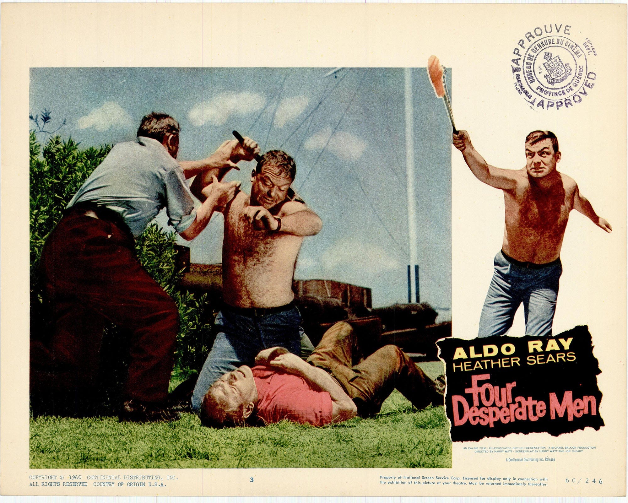 Four Desperate Men (The Siege of Pinchgut): Original Lobby Card