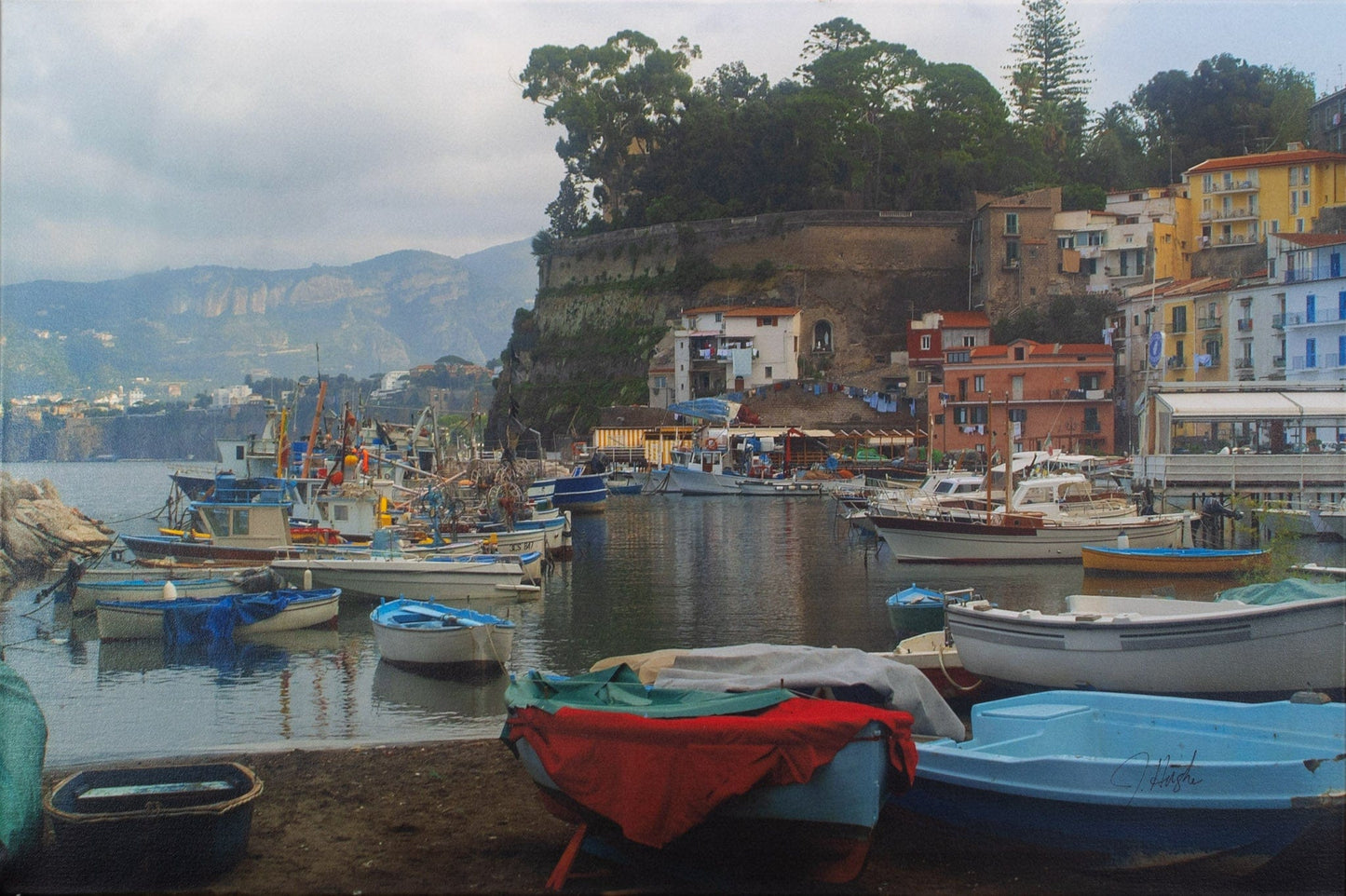 J.Hughes; Italian Docks Unframed