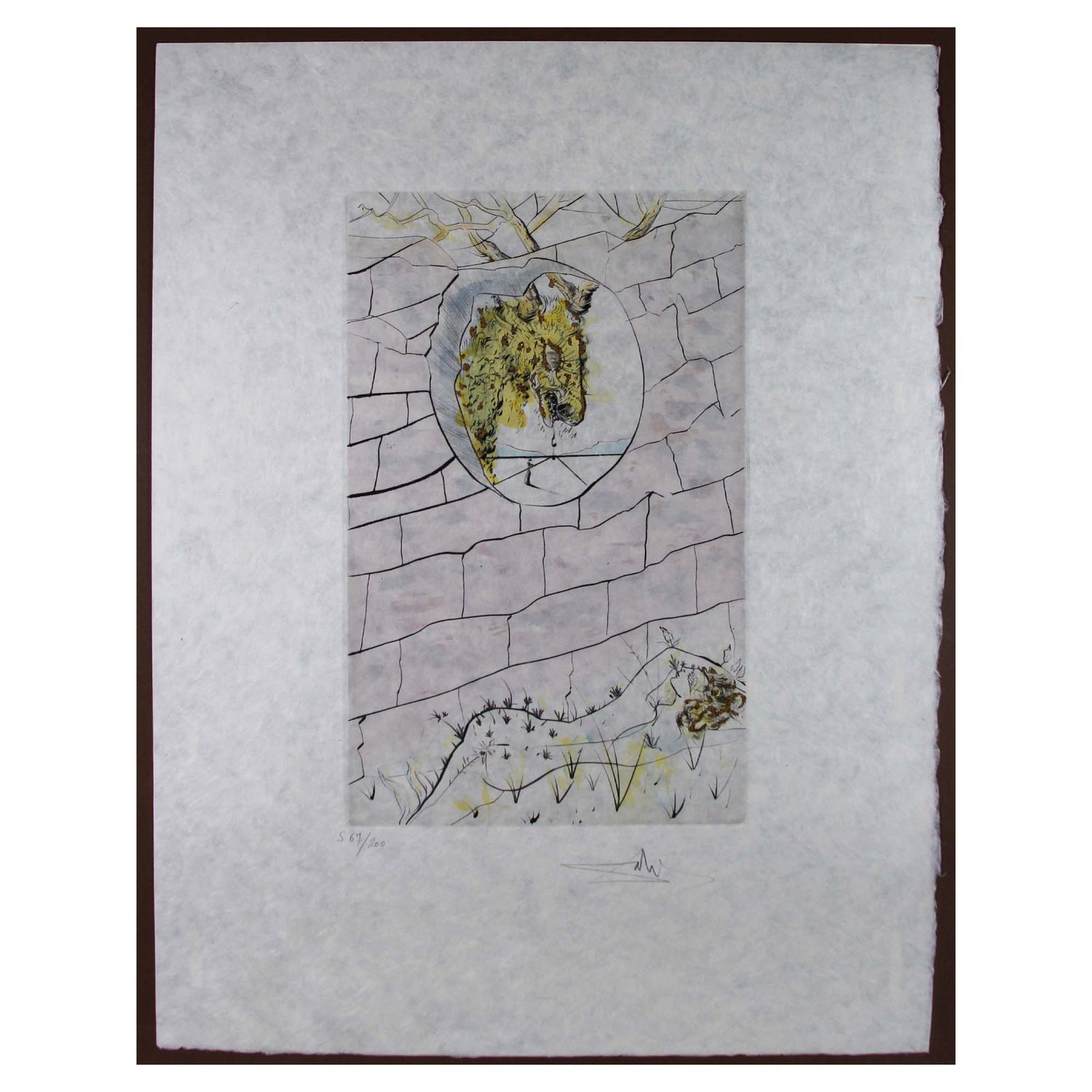 Salvador Dali; The Beloved Looks Forth Like Roe – Gold & Silver Pawn Shop