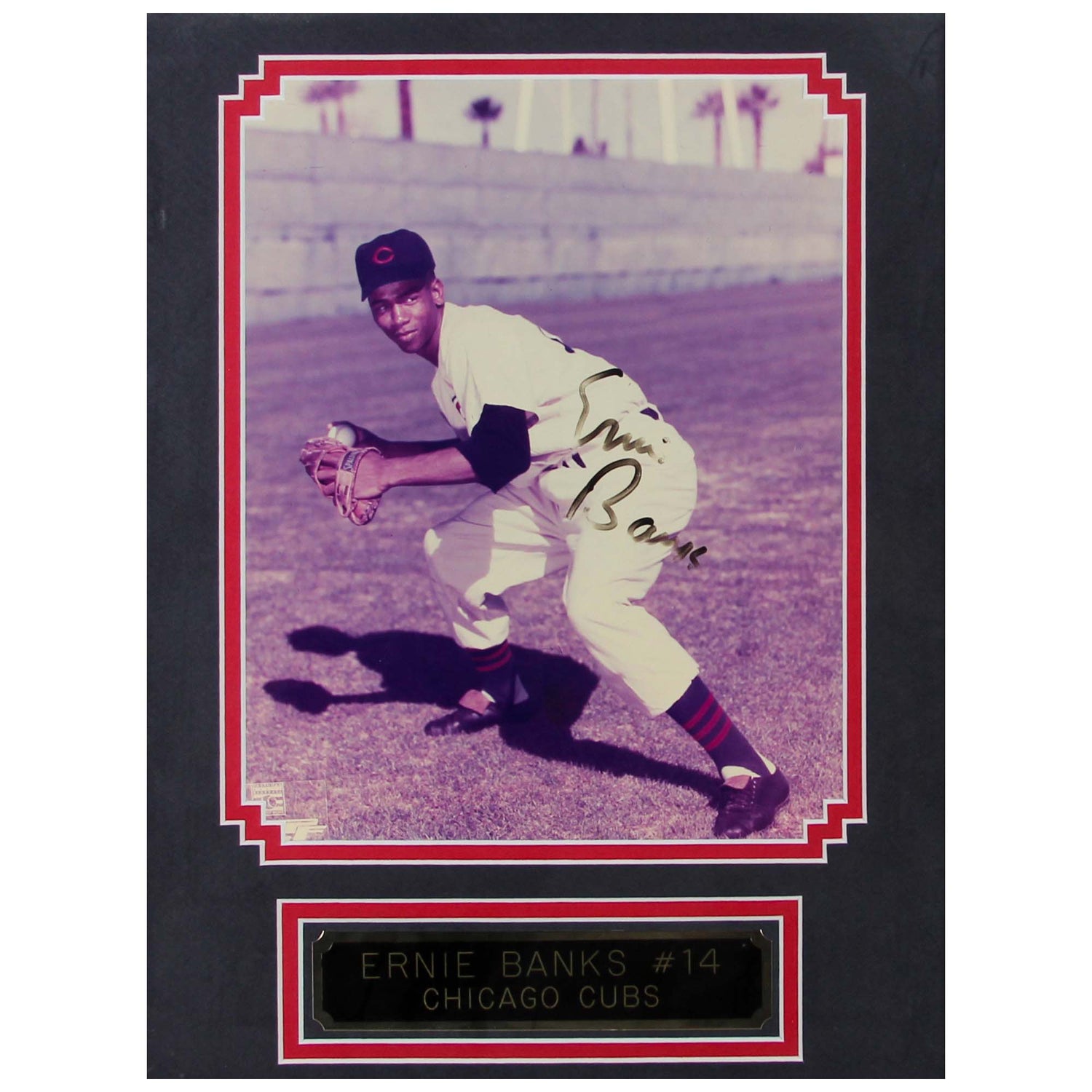 Ernie Banks MLB Original Autographed Photos for sale