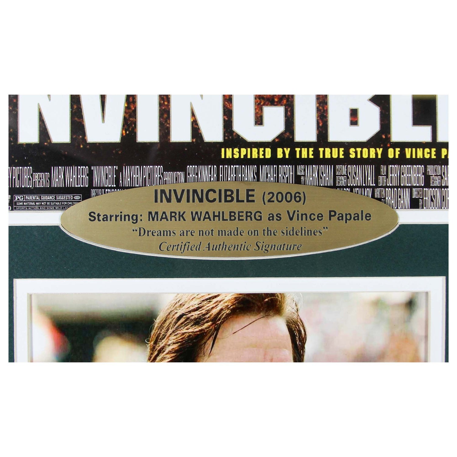 Invincible Memorabilia Signed By Mark Wahlberg Details