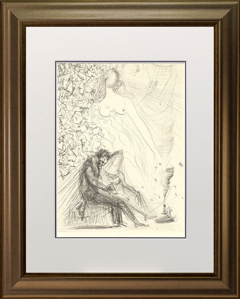 Salvador Dali - Le Couple a la Bougie from ‘Les Amours de Cassandre’ Framed