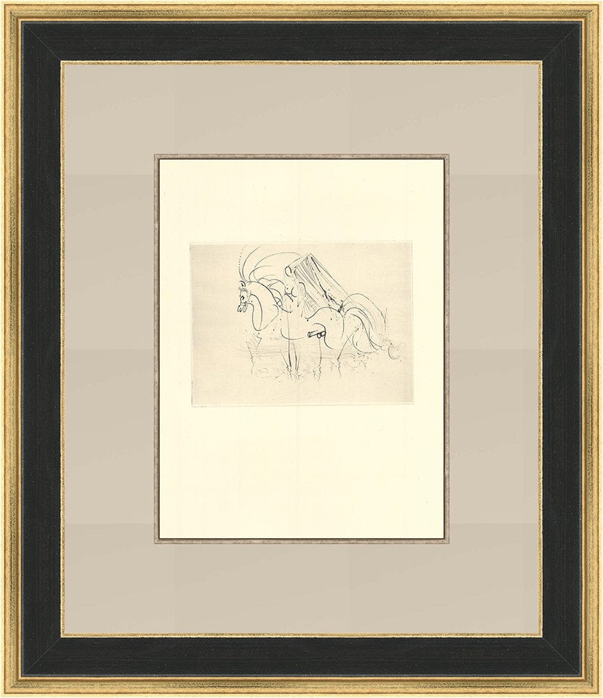 Salvador Dali - Untitled Vignette from ‘Les Amours de Cassandre’ III Framed