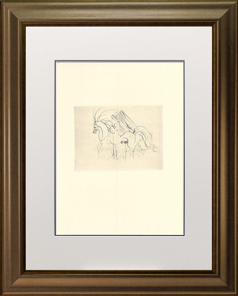 Salvador Dali - Untitled Vignette from ‘Les Amours de Cassandre’ III Framed