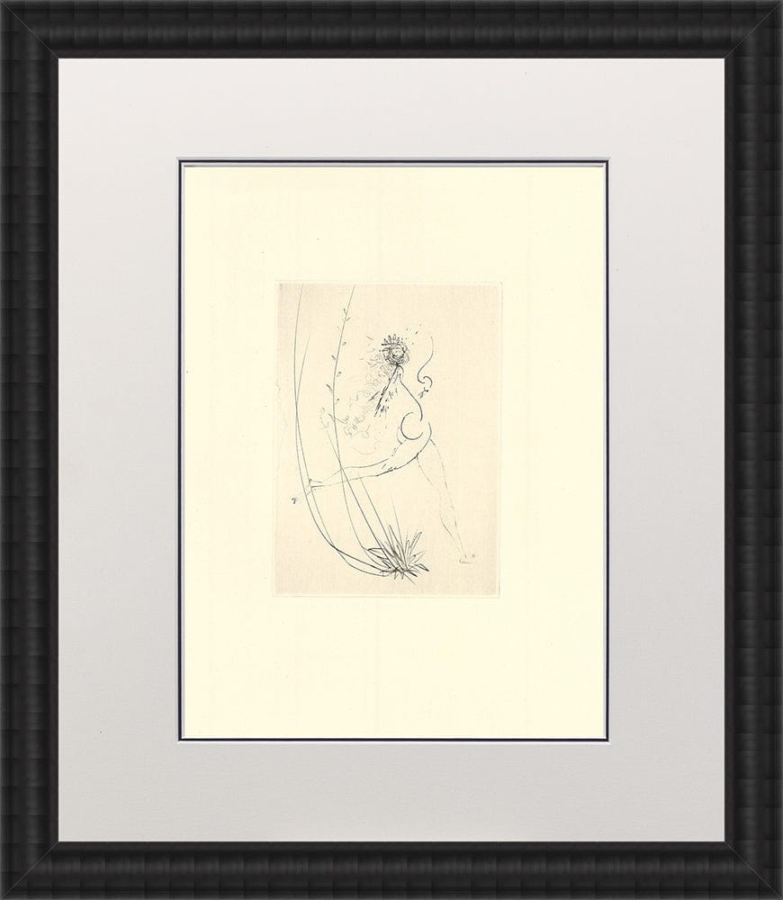 Salvador Dali - Untitled Vignette from ‘Les Amours de Cassandre’ IV Framed