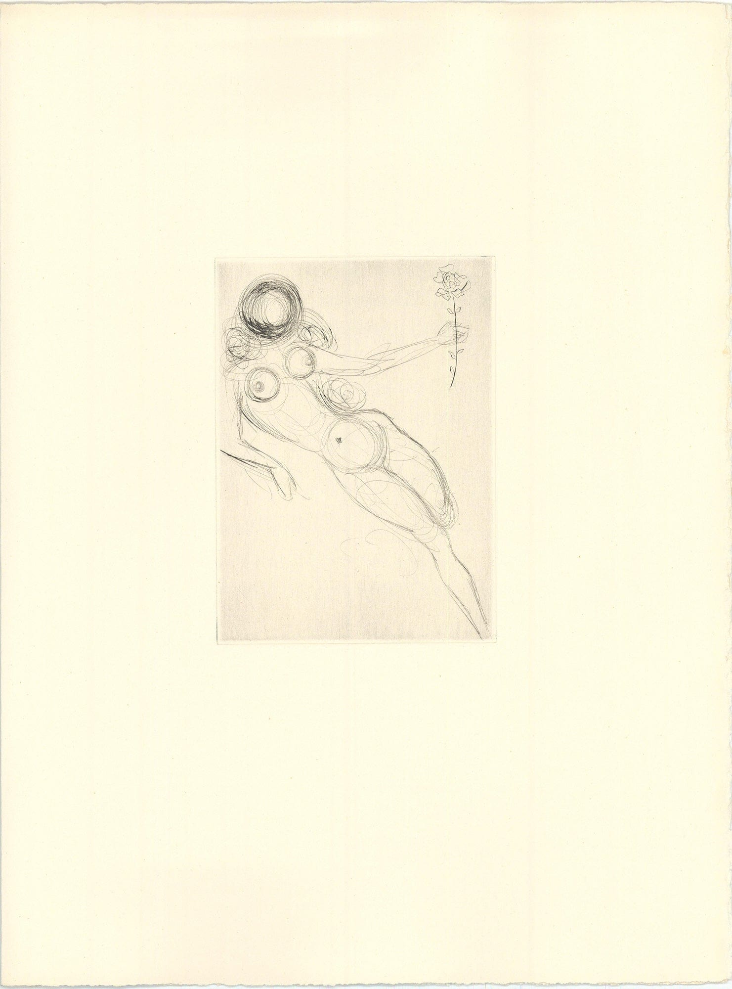 Salvador Dali - Untitled Vignette from ‘Les Amours de Cassandre’ V 1968