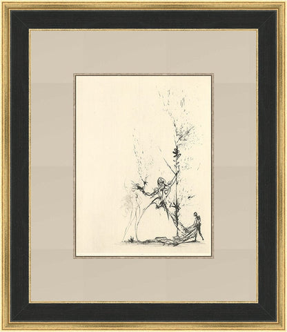 Salvador Dali - La Femme au Page from ‘Les Amours de Cassandre’ Framed