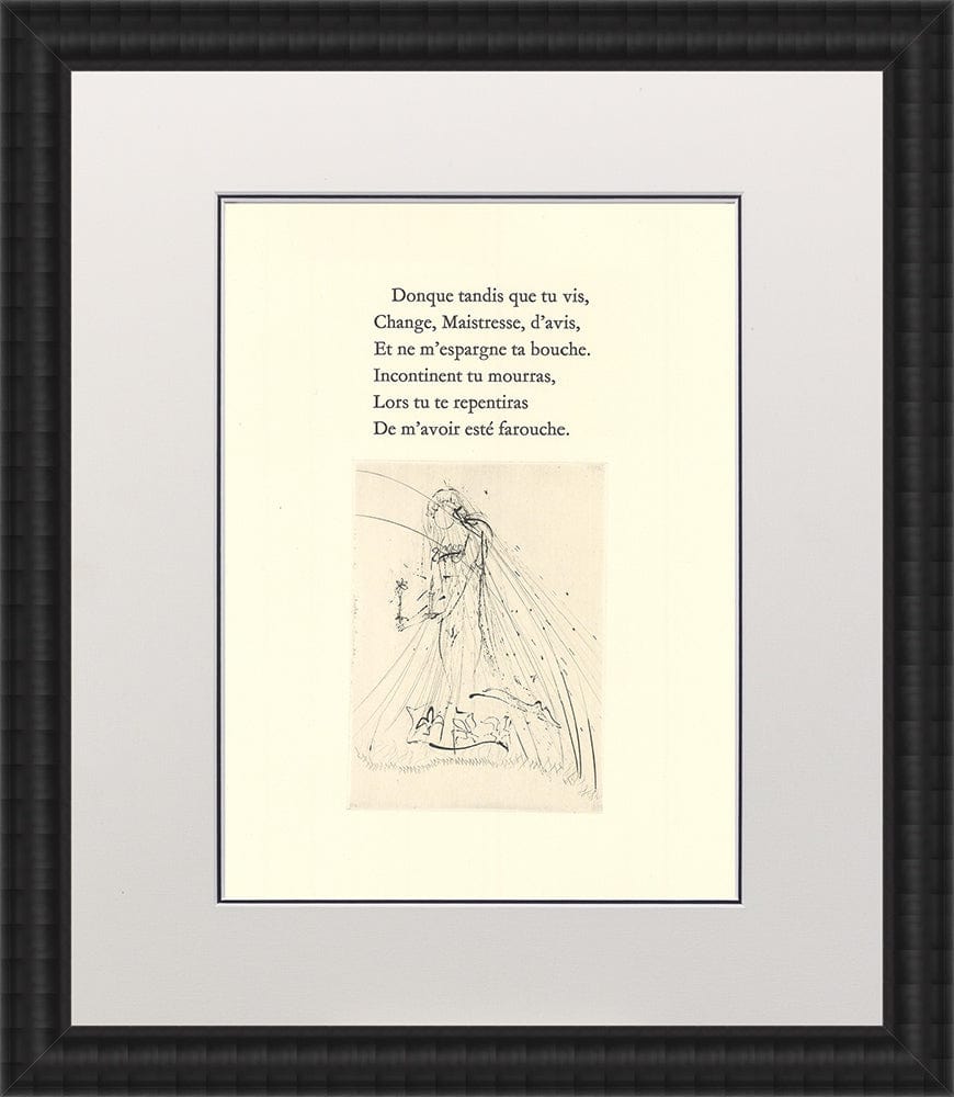 Salvador Dali - Untitled Vignette from ‘Les Amours de Cassandre’ VI Framed