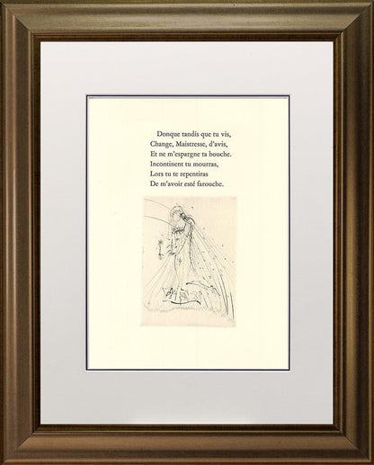 Salvador Dali - Untitled Vignette from ‘Les Amours de Cassandre’ VI Framed