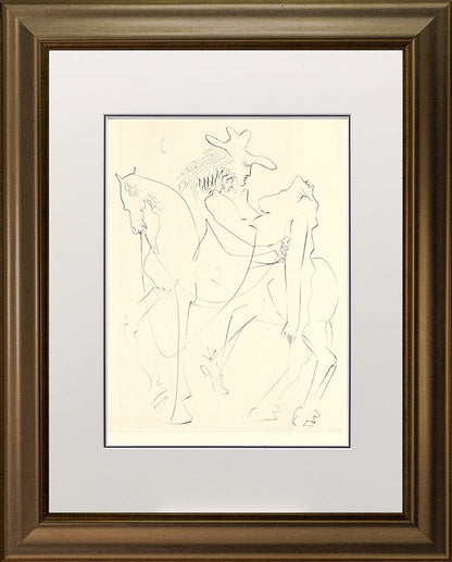 Salvador Dali - Cheval Picasso from ‘Les Amours de Cassandre’ framed