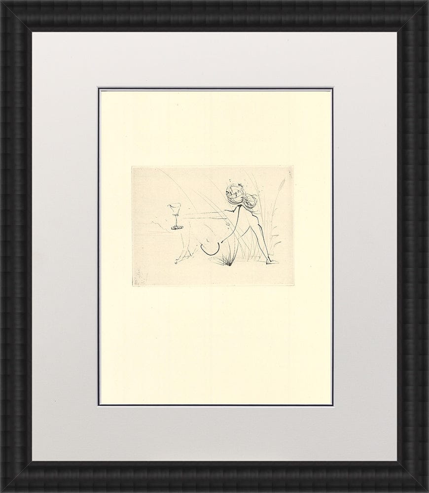Salvador Dali - Untitled Vignette from ‘Les Amours de Cassandre’ VII Framed
