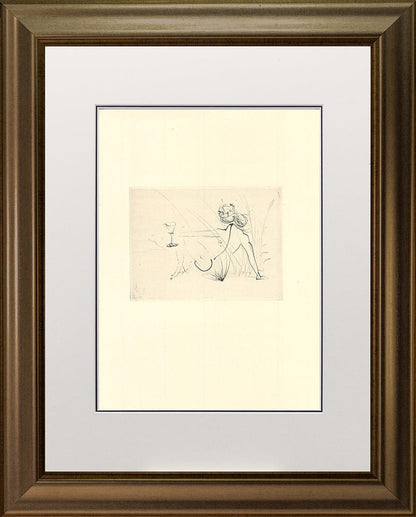 Salvador Dali - Untitled Vignette from ‘Les Amours de Cassandre’ VII Framed