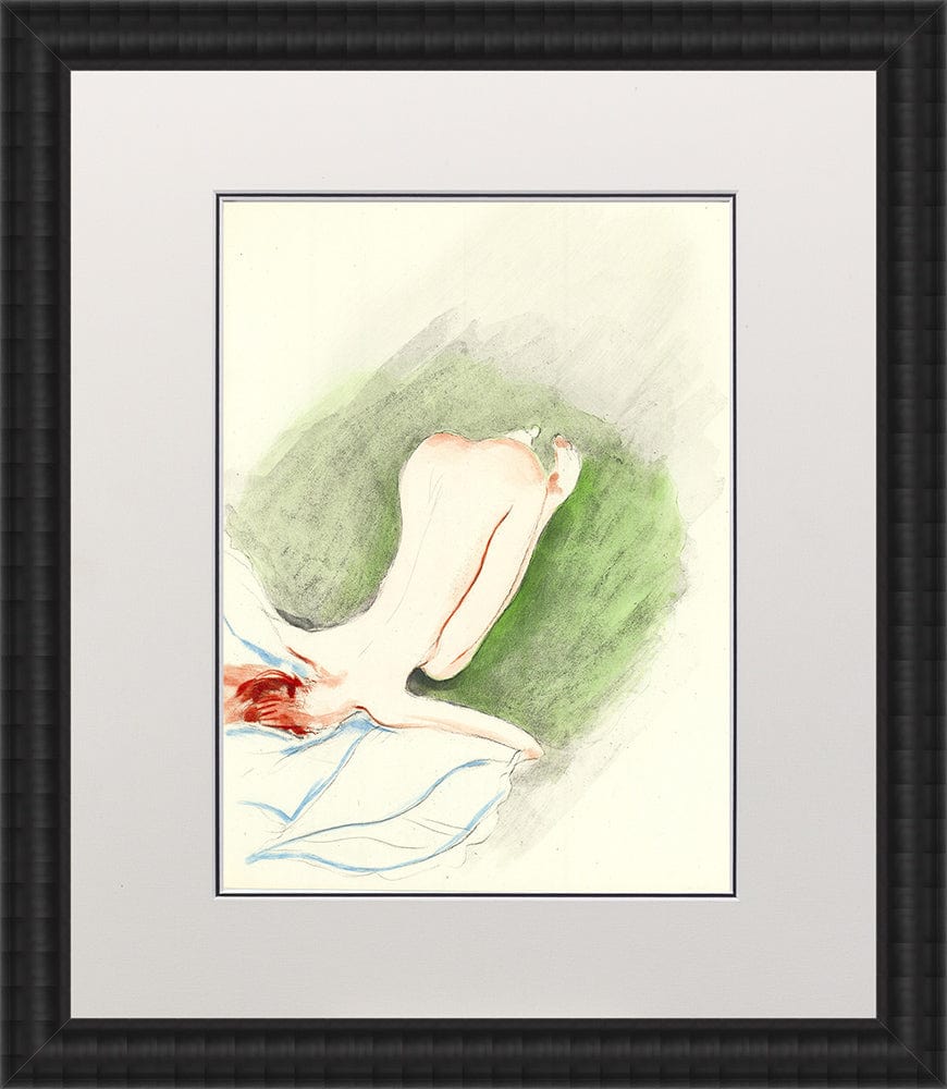 Jean Gabriel Domergue - Untitled from Les Oraisons Amoureuses Framed