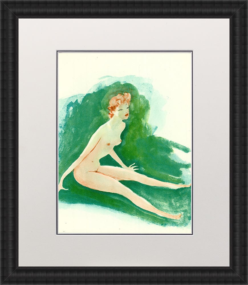 Jean Gabriel Domergue - Untitled from Les Oraisons Amoureuses Framed