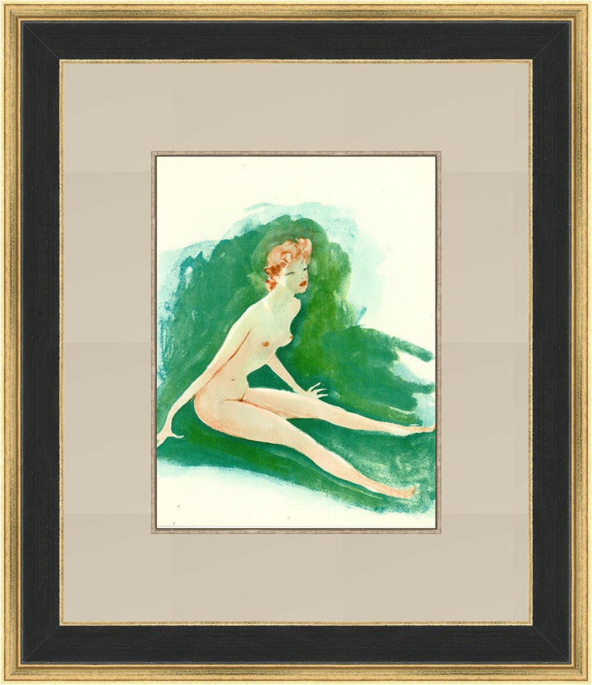 Jean Gabriel Domergue - Untitled from Les Oraisons Amoureuses Framed