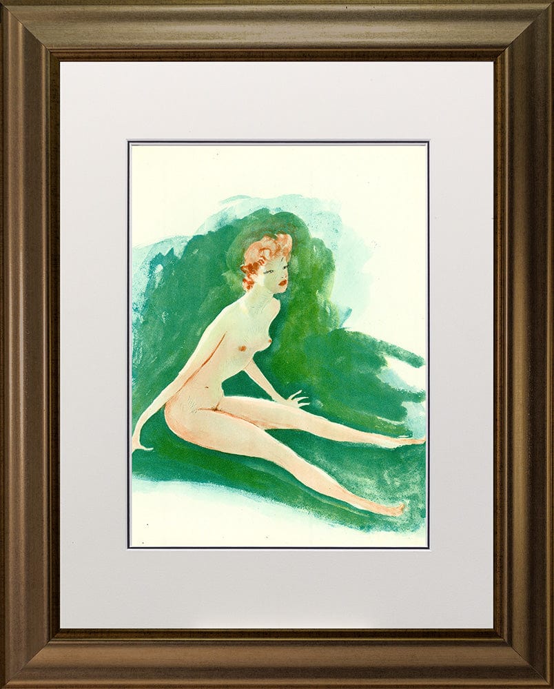 Jean Gabriel Domergue - Untitled from Les Oraisons Amoureuses Framed