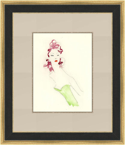 Jean Gabriel Domergue - Untitled from Les Oraisons Amoureuses Framed