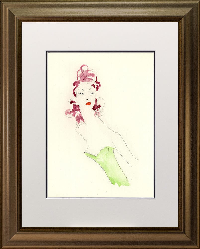 Jean Gabriel Domergue - Untitled from Les Oraisons Amoureuses Framed