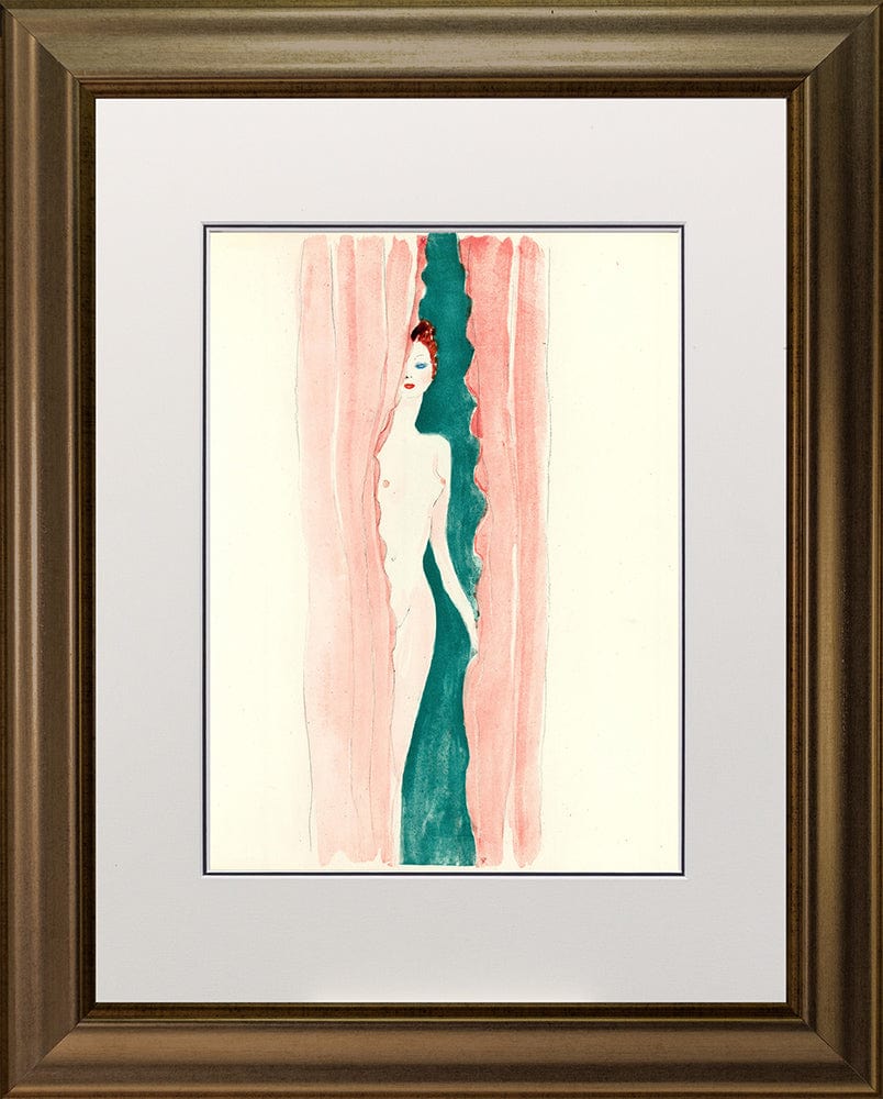 Jean Gabriel Domergue - Untitled from Les Oraisons Amoureuses Framed